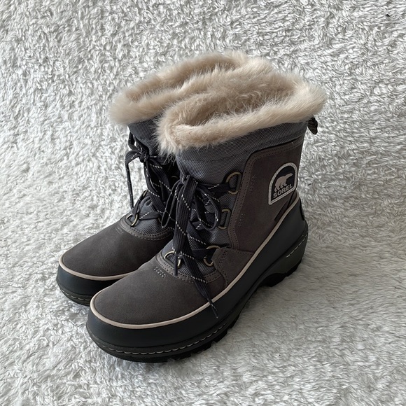 Sorel TIVOLI™ III winter boot Size: 6.5, Quarry and Cloud Grey - Picture 3 of 12
